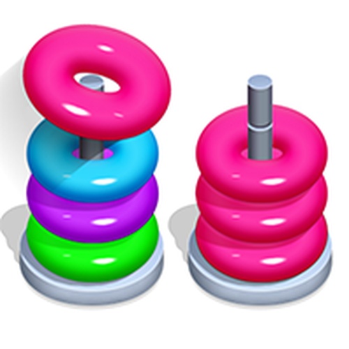 Color Hoop Stack Puzzle Game Online