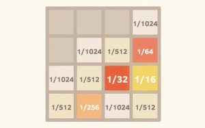 2048 with Fractions Online Puzzle Game