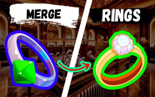 Merge Rings: Colorful Matching Puzzle Game Online
