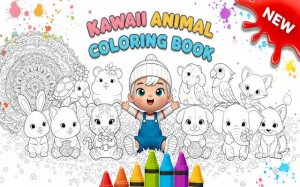 Kawaii Animal Coloring Book Online - Free Relaxing Art Game