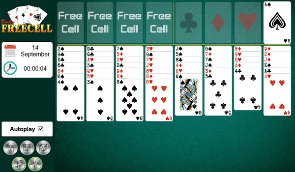 Daily FreeCell Solitaire Online Puzzle Game